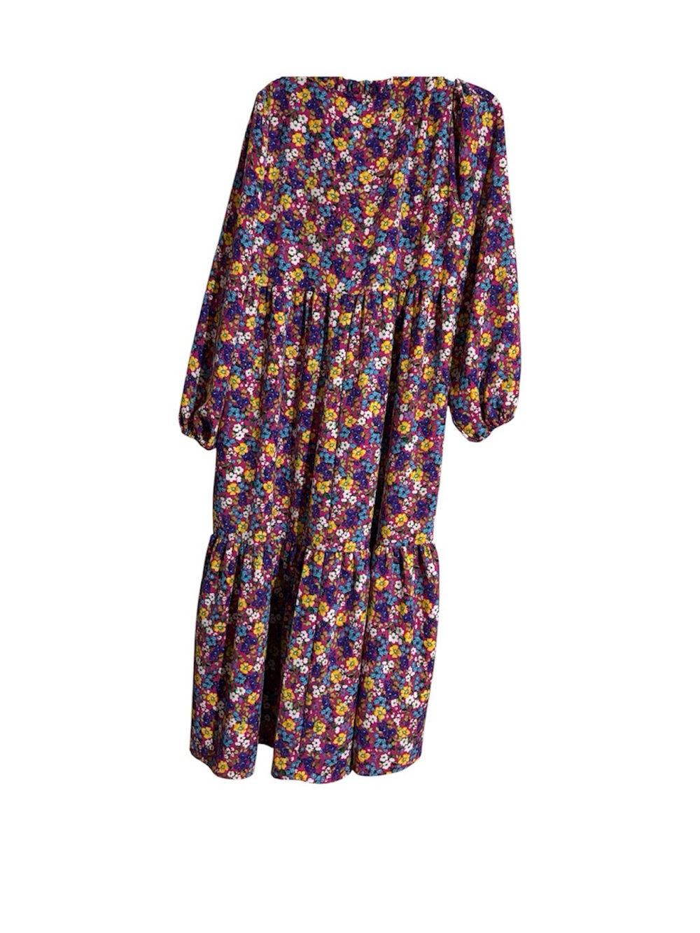Floral V-Neck Tiered Maxi Dress - Picture 8 of 8